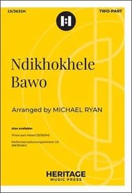 Ndikhokhele Bawo Two-Part choral sheet music cover Thumbnail